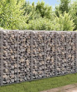 Cesto Gabbione Con Coperchio In Filo Zincato 100 X 30 X 30 cm