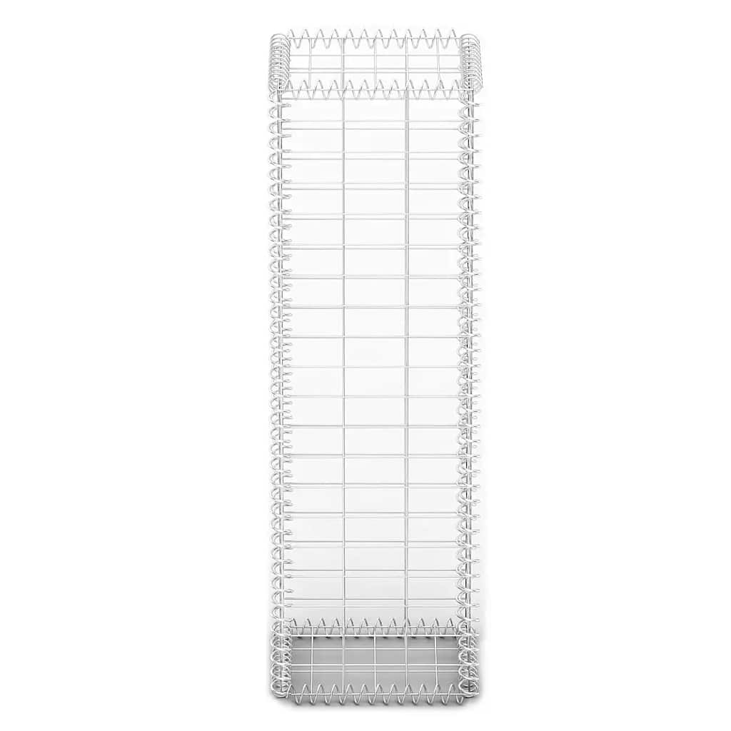 Cesto Gabbione Con Coperchio In Filo Zincato 100 X 30 X 30 cm - Image 4