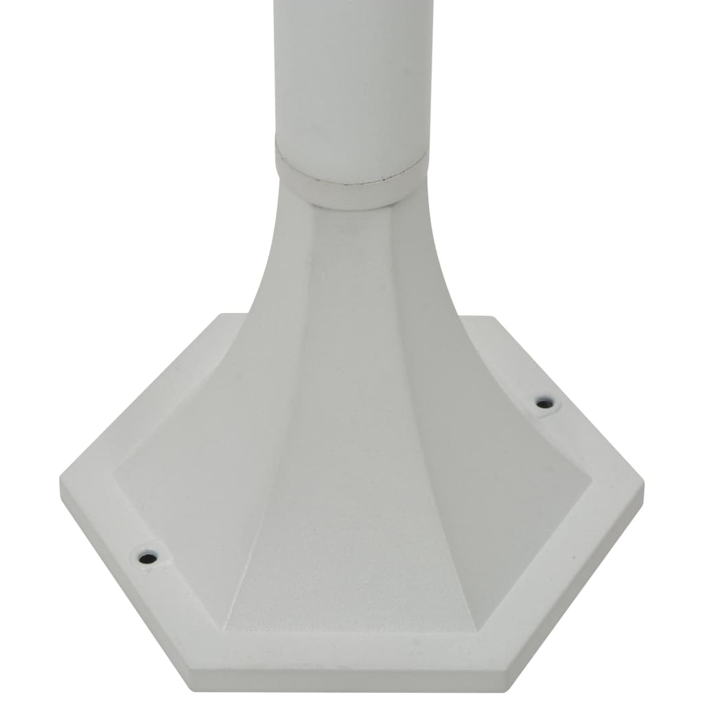Lampioni Da Giardino 6 Pz E27 110 Cm In Alluminio Bianco - Image 6