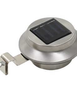 Lampade Solari Da Esterni 6 Pz A Led Rotonde 12 Cm Bianco