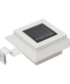 Lampade Solari Da Esterni 6 Pz A Led Quadrate 12 Cm Bianco