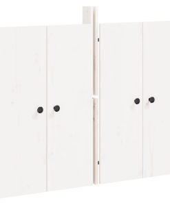 Ante Da Cucina Da Esterno 2pz Bianche 50x9x82cm Legno Massello Di Pino