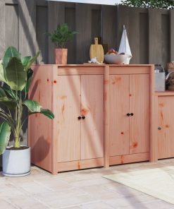 Ante Da Cucina Da Esterno 2pz 50x9x82 Cm Legno Massello Di Douglas