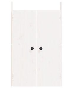 Ante Da Cucina Da Esterno Bianche 50x9x82 Cm Legno Massello Di Pino