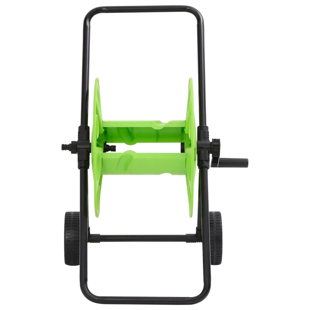 Carrello Avvolgitubo Verde Tubo Flessibile 60 M 1/2" In Acciaio