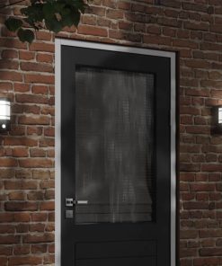 Applique Da Esterno Con Sensore Nera In Acciaio Inossidabile