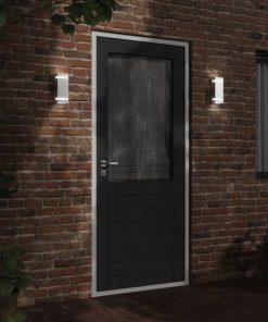 Applique Da Esterno 2 Pz Argento In Acciaio Inossidabile