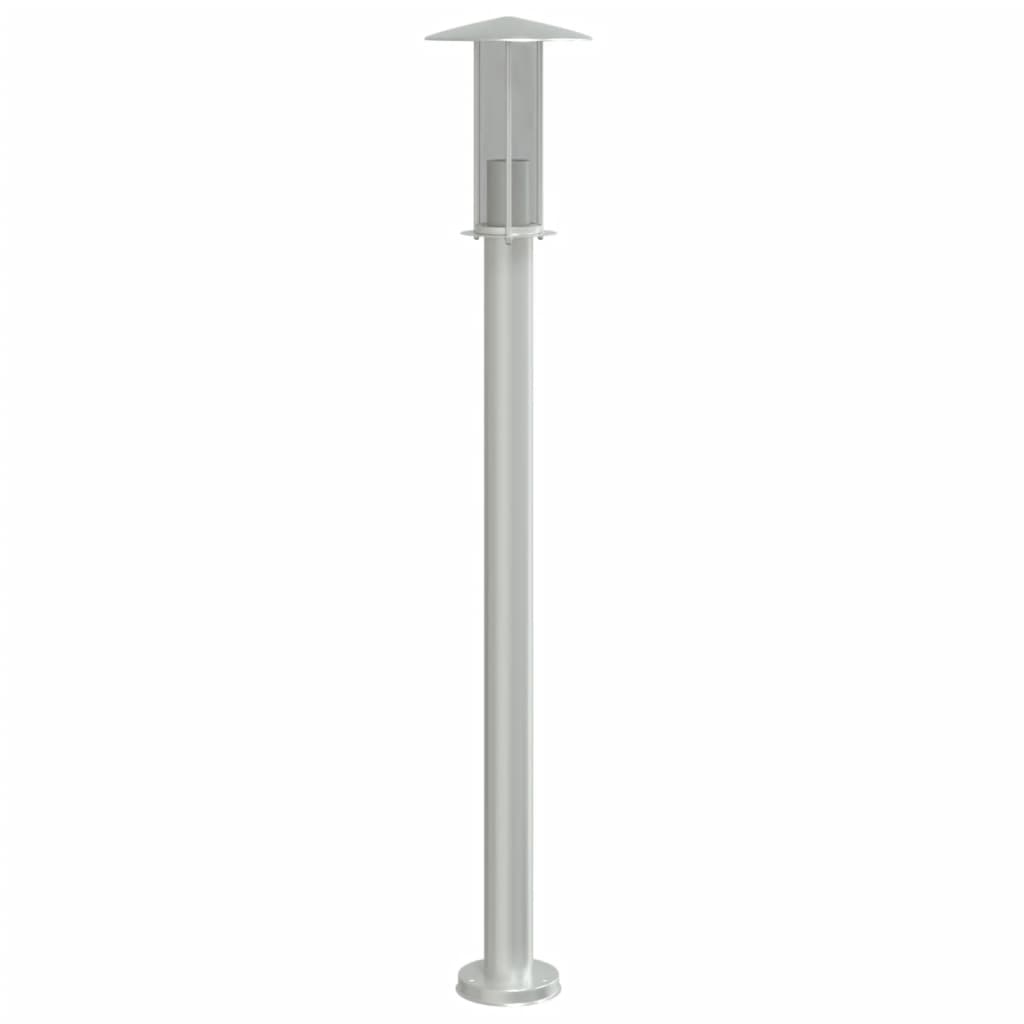 Lampada Da Terra Per Esterni Argento 100 Cm In Acciaio Inox