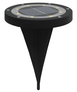 Luci Solari Da Terra Con Picchetti Da Esterno 12pz Bianco Caldo
