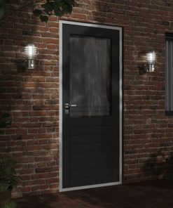 Applique Per Esterno Con Sensore 2 Pz Argento In Acciaio Inox