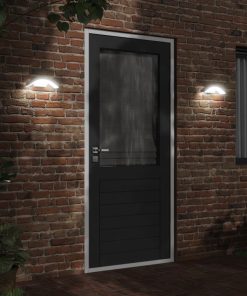 Applique Con Led E Sensore 2 Pz Bianche In Alluminio Pressofuso