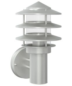 Applique Da Esterno Argento In Acciaio Inossidabile