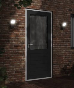 Applique Per Esterni Con Led Nera In Alluminio Pressofuso