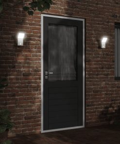 Applique Con Led E Sensore 2 Pz Bianche In Alluminio Pressofuso