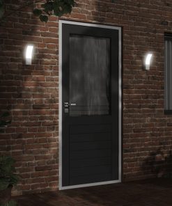 Applique Per Esterni Con Led 2 Pz Bianche Alluminio Pressofuso