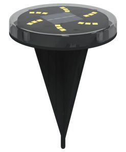 Luci Solari Da Terra Con Picchetti Da Esterno 12pz Bianco Caldo