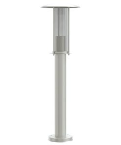 Lampada Da Terra Per Esterni Argento 60 Cm In Acciaio Inox