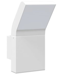 Applique Per Esterni Con Led 2 Pz Bianche Alluminio Pressofuso