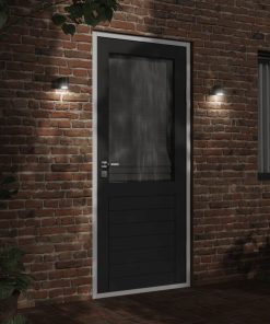 Applique Per Esterni Nera In Alluminio Pressofuso