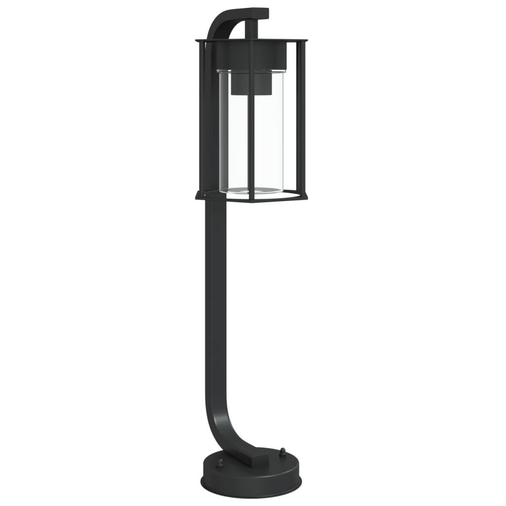 Lampada Da Terra Per Esterni Nera 60 Cm In Acciaio Inox