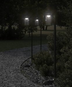 Lampada Da Terra Per Esterni Argento 100 Cm In Acciaio Inox
