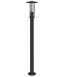 Lampada Da Terra Per Esterni Argento 100 Cm In Acciaio Inox