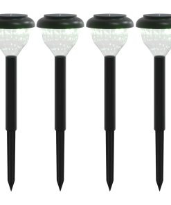 Luci Solari Per Percorsi Con Picchetti 4 Pz Bianco Caldo Ed Rgb