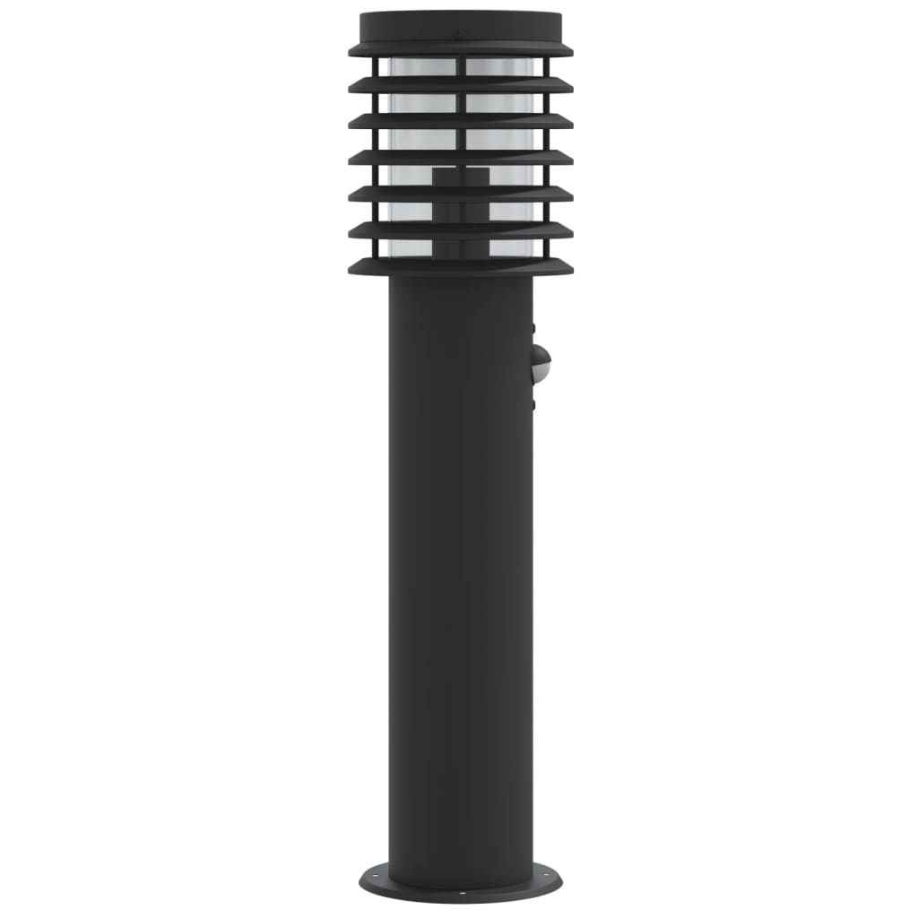 Lampade Da Terra Per Esterni Sensore 3 Pz Nere 60 Cm Acciaio - Image 4