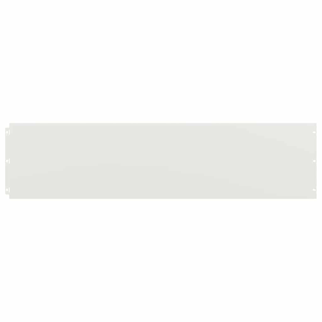 Bordure Per Prato 10 Pz Bianchi Acciaio Laminato A Freddo - Image 2