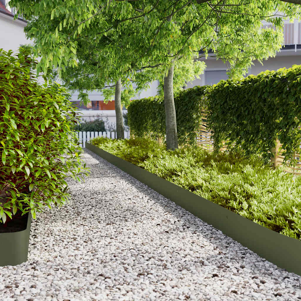 Bordure Per Prato 30 Pz Verde Oliva Acciaio Laminato A Freddo - Image 4