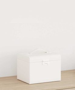 Portagioie A 4 Strati Con Specchio Bloccabile 22,5x17,5x16,5 cm