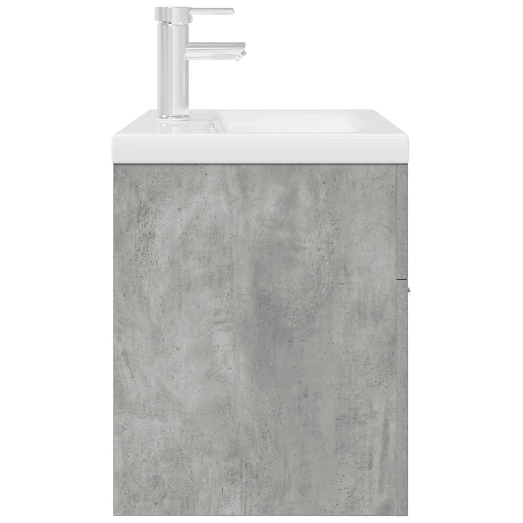 Mobile Da Bagno Con Lavabo Integrato E Rubinetto Grigio Cemento - Image 3