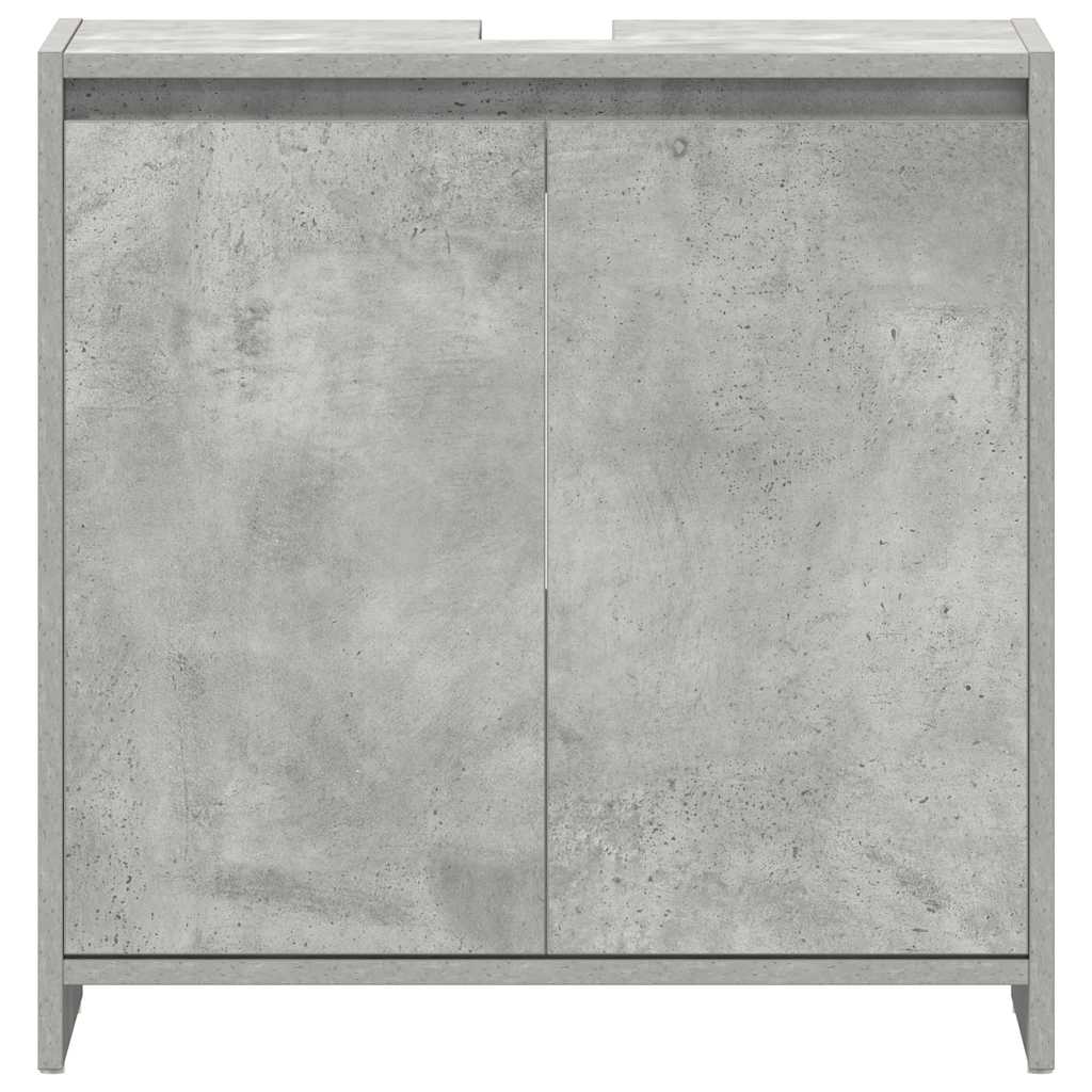 Mobile Da Bagno Grigio Cemento 60x33x61 Cm In Legno Multistrato - Image 6