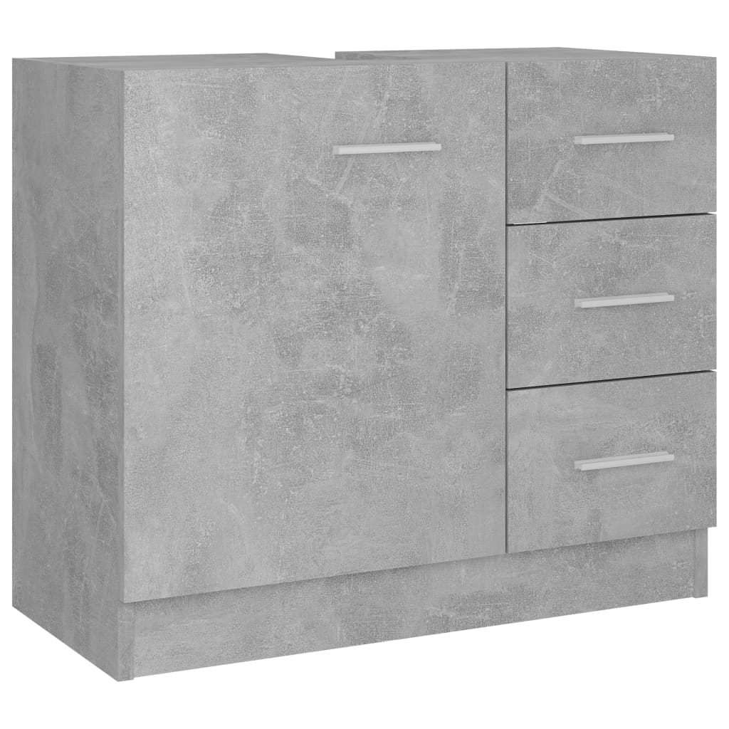 Mobile Sottolavabo Grigio Cemento 63x30x54 Cm Legno Multistrato - Image 2