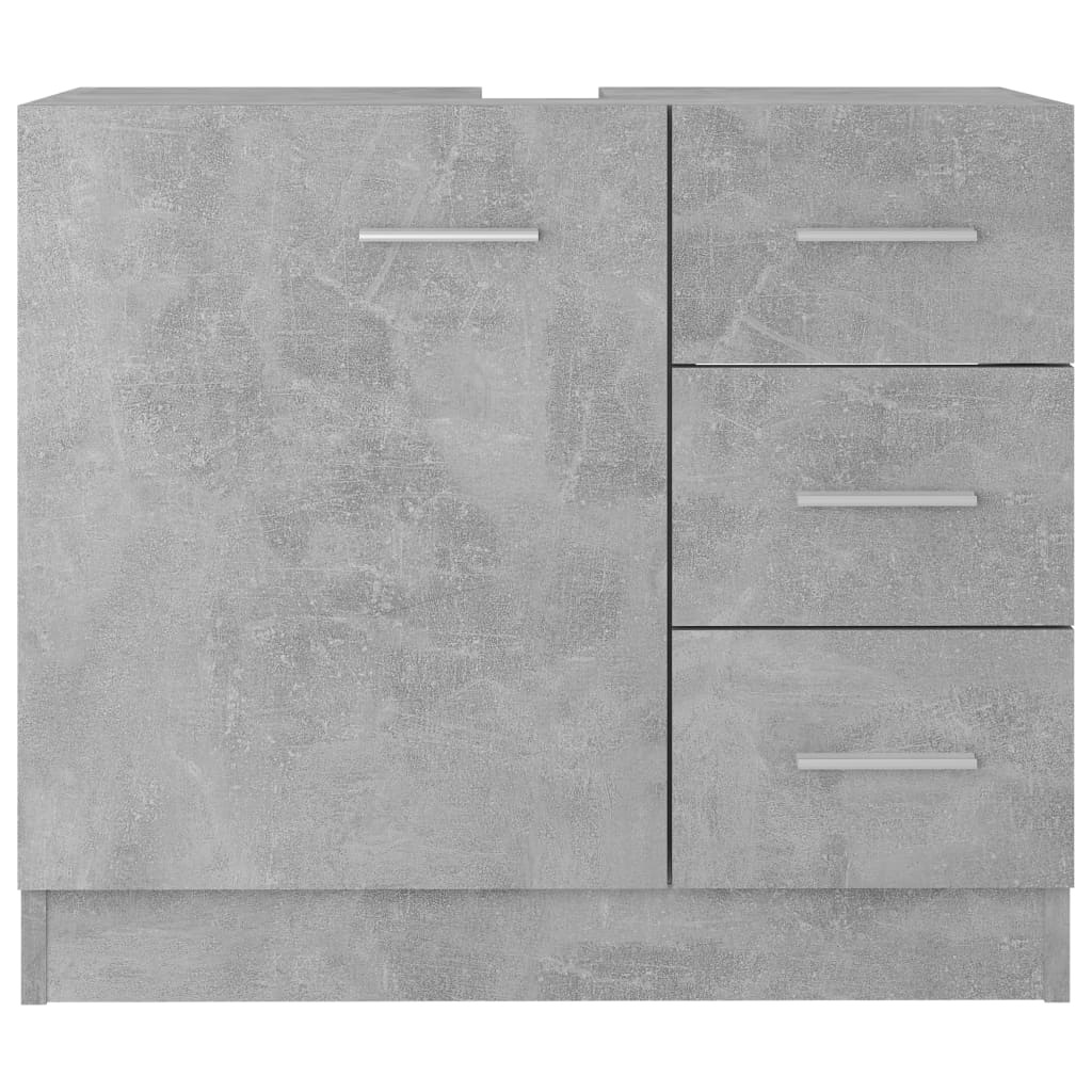 Mobile Sottolavabo Grigio Cemento 63x30x54 Cm Legno Multistrato - Image 4