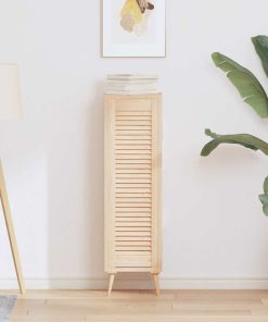 Anta Con Design A Lamelle 99x29,5 Cm In Legno Di Pino