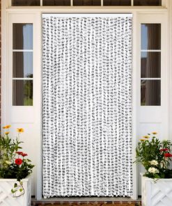 Zanzariera Grigio Chiaro E Grigio Scuro 100x220 Cm Ciniglia