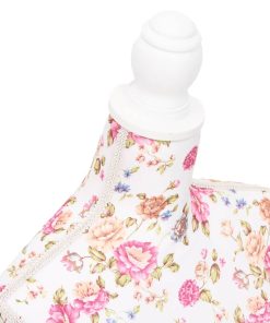 Busto Sartoriale Donna Manichino Cottone Bianco Con Rose