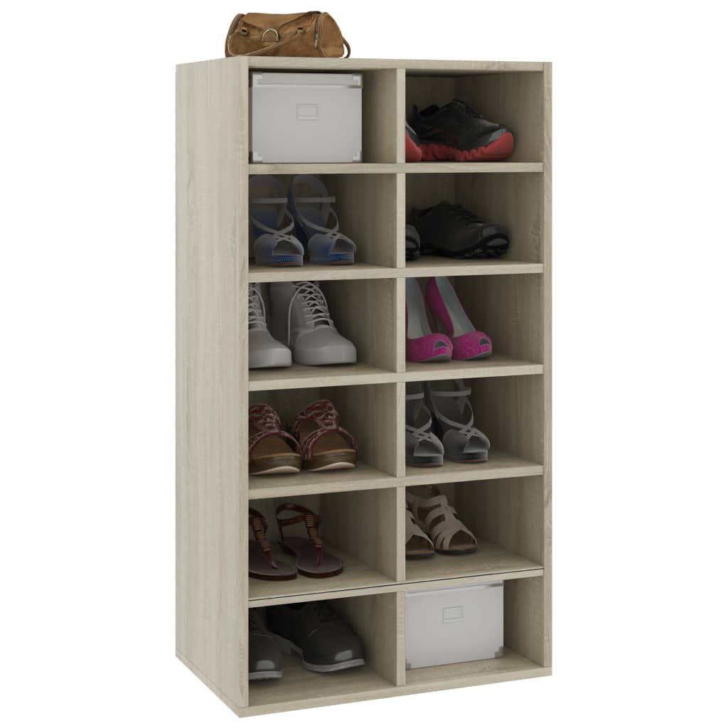 Scarpiera Rovere Sonoma 54x34x100,5 Cm In Legno Multistrato - Image 6