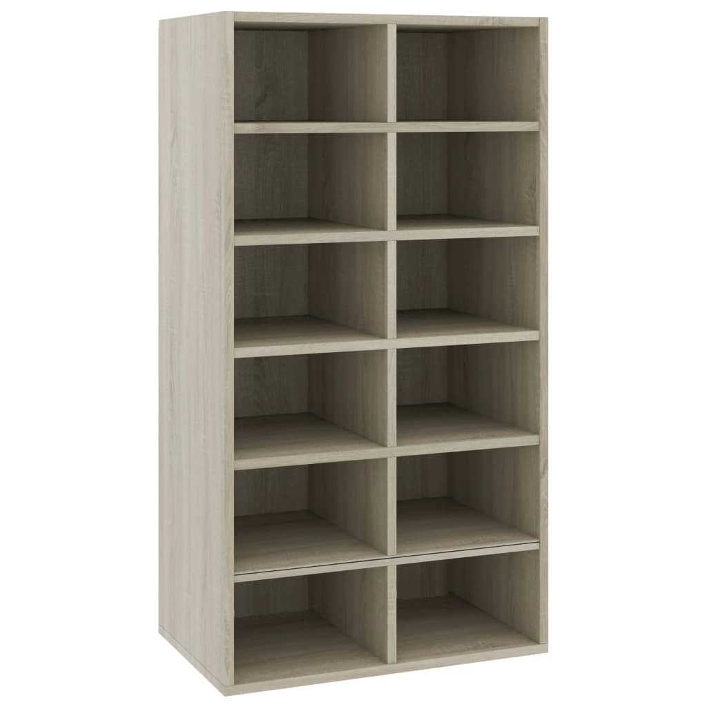 Scarpiera Rovere Sonoma 54x34x100,5 Cm In Legno Multistrato - Image 3