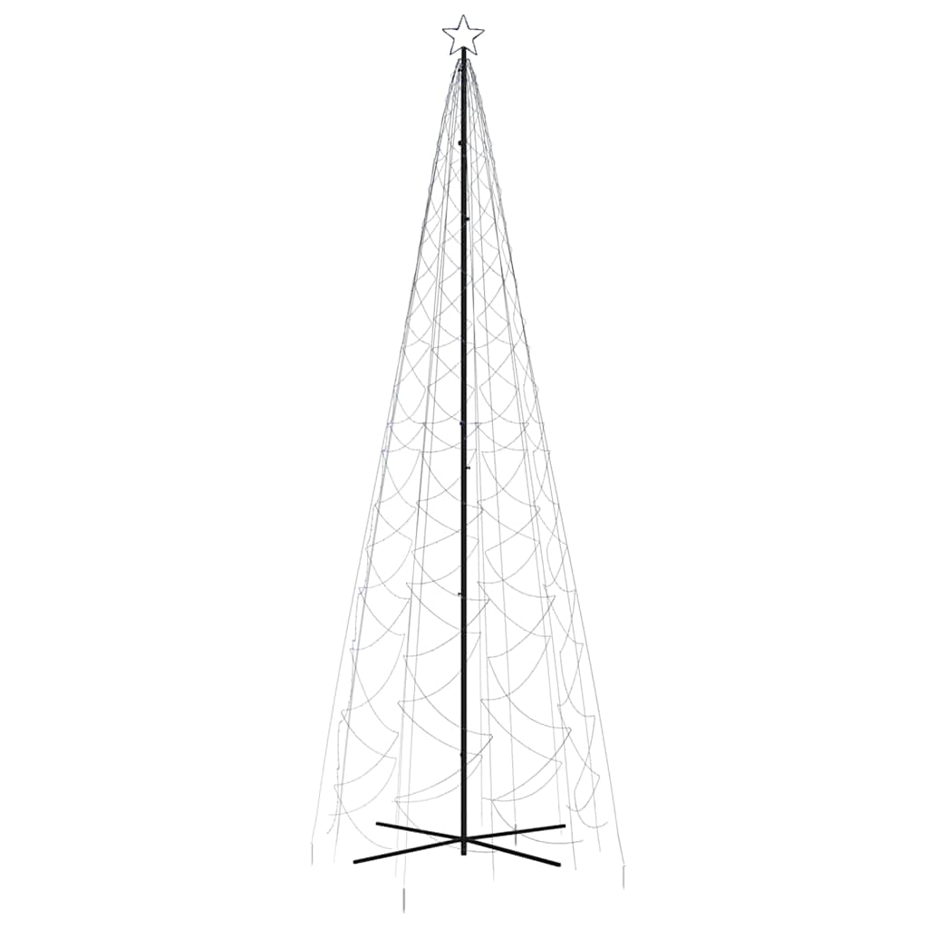 Albero Di Natale A Cono Blu 1400 Led 160x500 cm
