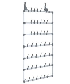 Scarpiera Pensile Argento 66x13x139 cm