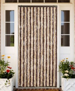 Zanzariera Beige E Marrone Chiaro 100x220 Cm Ciniglia