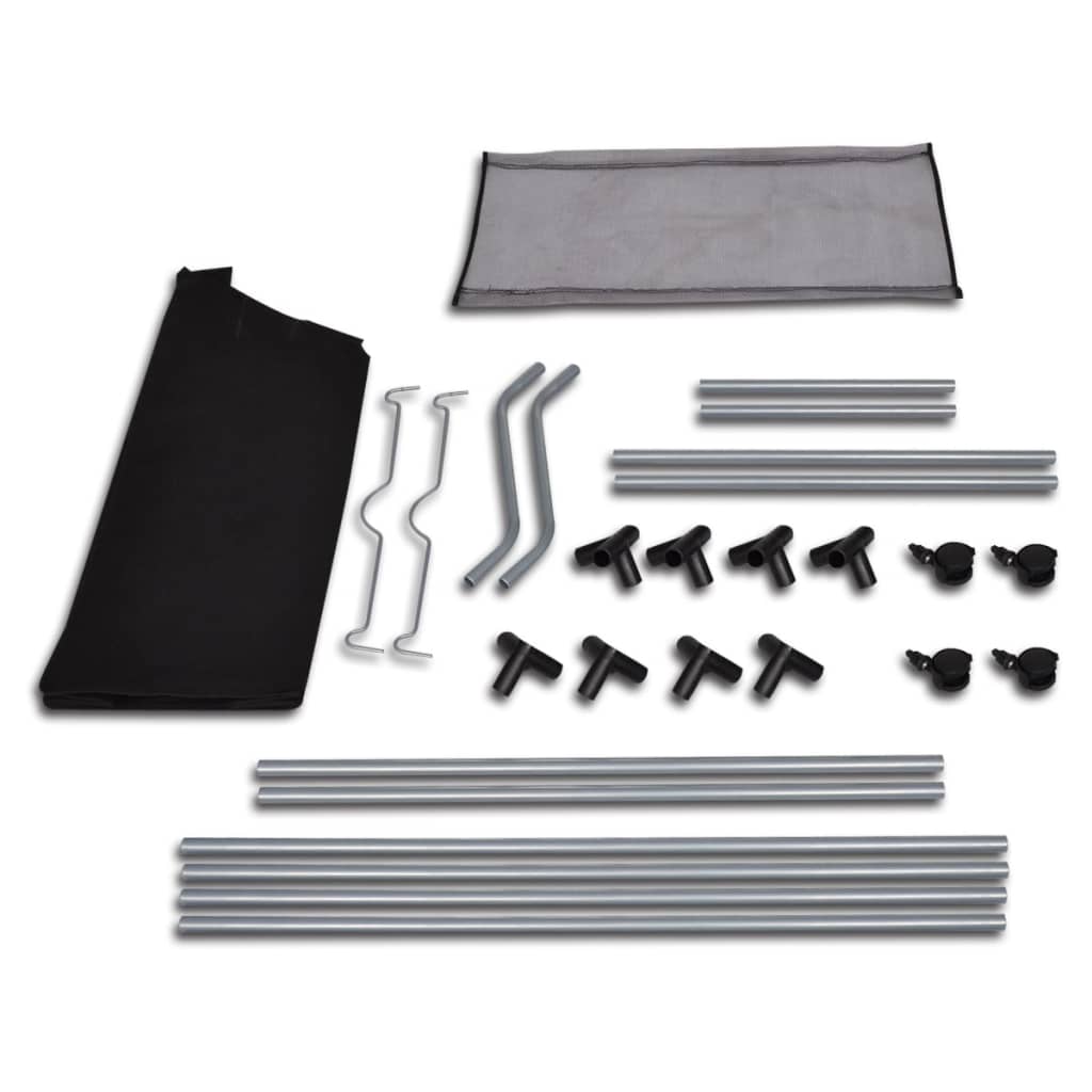 Classificatore Lavanderia Con 4 Borse Nero