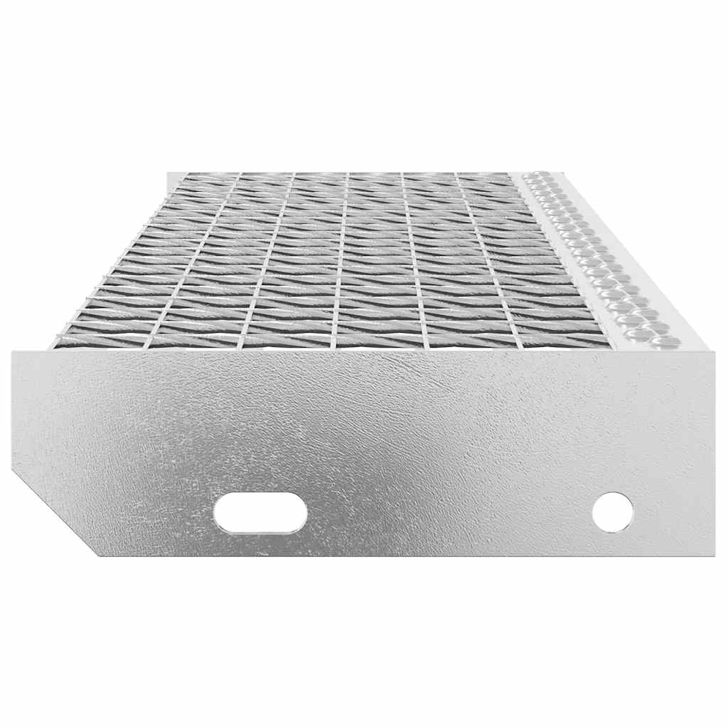 Gradino In Griglia 80x24x7 Cm Acciaio Zincato