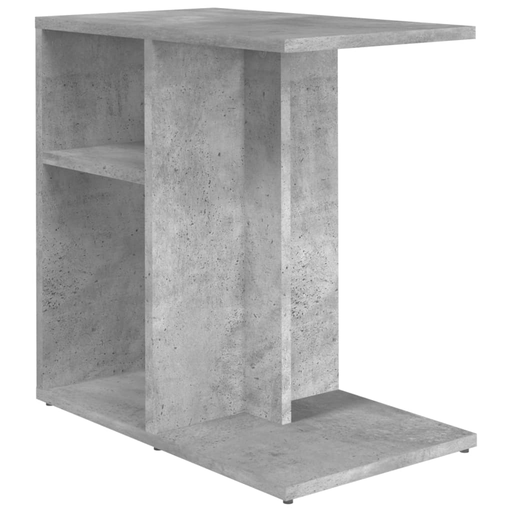Tavolino Grigio Cemento 50x30x50 Cm In Legno Multistrato - Image 4