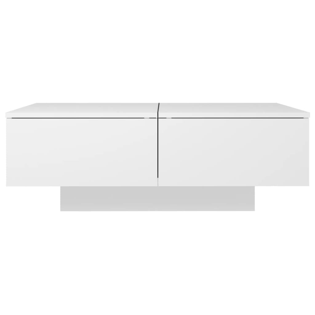 Tavolino Da Salotto Bianco 90x60x31 Cm In Legno Multistrato - Image 5