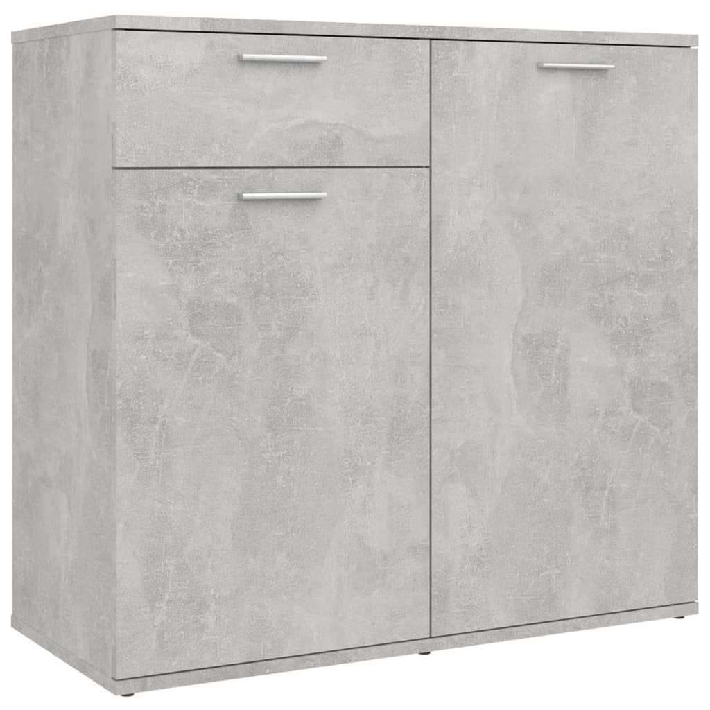 Credenza Grigio Cemento 80x36x75 Cm In Legno Multistrato - Image 3