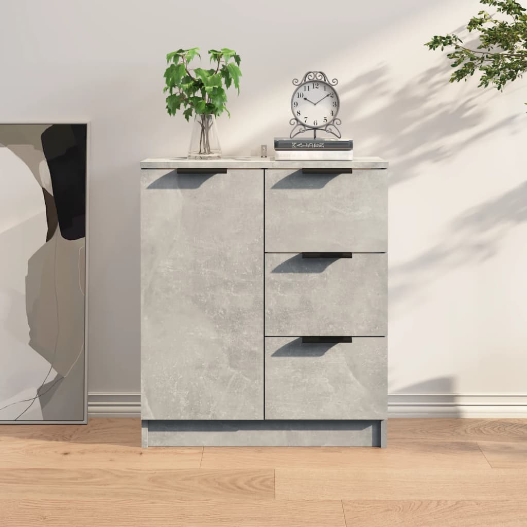 Credenza Grigio Cemento 60x30x70 Cm In Legno Multistrato - Image 5