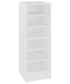 Scarpiera Bianca 31,5x35x90 Cm In Truciolato